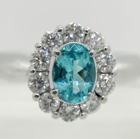 【PT900製・天然パライバトルマリンリングの買取】