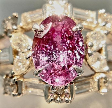 【PT900製・天然アレキサンドライトリングの買取】