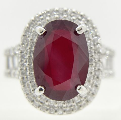 【PT900製・天然ルビーリングの買取】