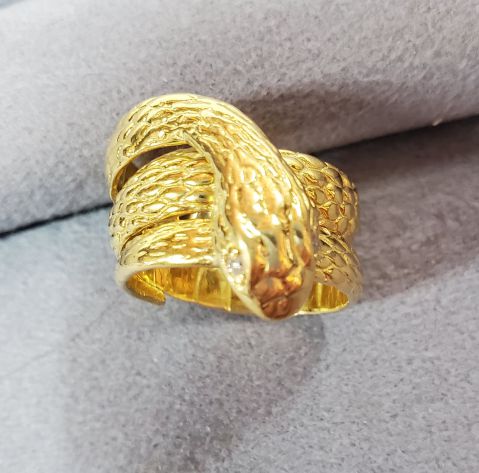 【K18製スネークデザインリングの買取】